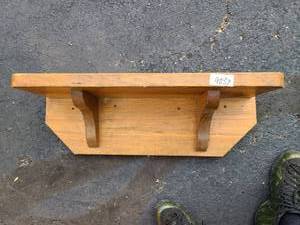 lot 9037 image: well made wood shelf