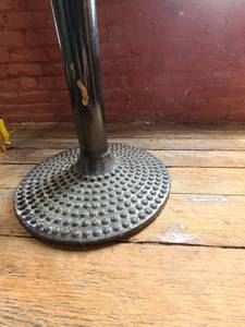 lot 9154 image: Lot of (1) Heavy Rippled Table Base   ATTENTION ALL LOTS BEYOND THIS POINT HAVE A SEPARATE PICKUP LOCATION AND DATE