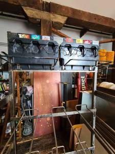 lot 9152 image: Lot of (2) Bag in the box  Stainless Steel storageshelf organizers   ATTENTION ALL LOTS BEYOND THIS POINT HAVE A SEPARATE PICKUP LOCATION AND DATE
