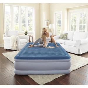 lot 511002 image: Beautyrest Silver Extraordinaire Raised Air Mattress with iFlex Support & Hybrid Pump, Multiple Sizes, 1 Each