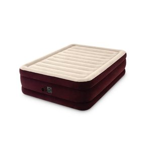 lot 511095 image: Intex 20in Queen Dura-Beam Extra Raised Guest Airbed Mattress with Internal Pump