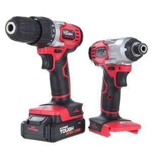 lot 511098 image: Hyper Tough 20-Volt Max Lithium-ion Cordless 2-Tool Combo Kit