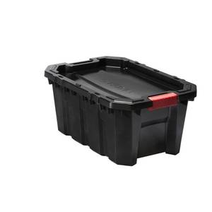 lot 13 image: 15 Gal. Latch and Stack Tote in Black