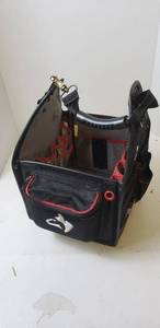 lot 17 image: Husky 10 in. Electrician Tool Bag with Removable Tool Wall