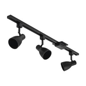 lot 20 image: Lithonia Lighting Baffle 44.5 in. 3-Light Black Track Lighting Kit