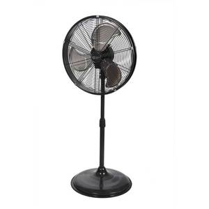 lot 32 image: Commercial Electric Adjustable-Height 20 in. Shroud Oscillating Pedestal Fan, GrayPowder coating