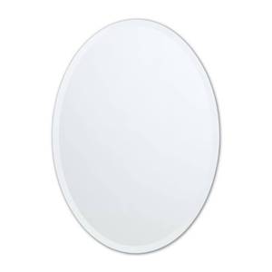 lot 39 image: better bevel 28 in. x 40 in. Single Frameless Beveled Edge Oval Mirror, Clear