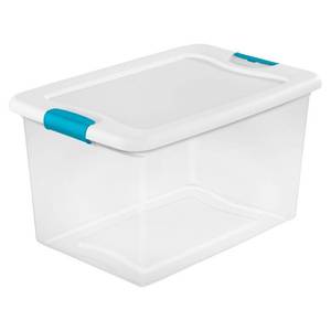 lot 56 image: Sterilite, 64 Qt.61 L Latching Box