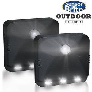 lot 65 image: Trisales Marketing 250348 Sensor Brite Outdoor Wireless Motion Activated LED Lighting - Pack of 2