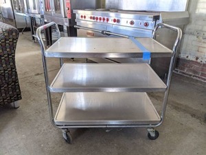 lot 6049 image: Volrath Stainless Steel Rolling Cart