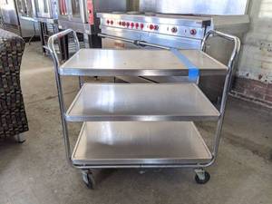 lot 6050 image: Volrath Stainless Steel Rolling Cart