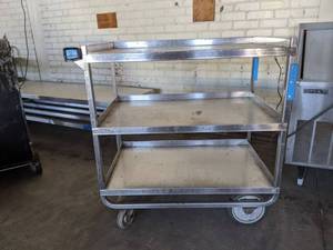 lot 6052 image: LakeSide Stainless Steel Rolling Cart