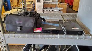 lot 6138 image: Samsung DVD Player, Hitachi 8mm Video Camcorder