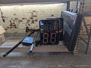 lot 6145 image: Scoreboard With Shot Clocks And Controller
