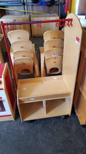 lot 6168 image: Kids Coat Hanging Cart