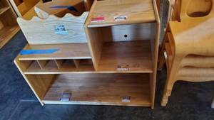 lot 6180 image: Kids Wood Storage Cubby