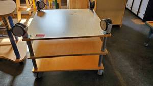 lot 6187 image: (2) Rolling Square Childrens Tables