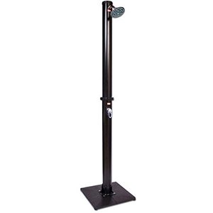 lot 61110 image: GAME 4376-BB Hot and Cold Adjustment, Holds 5.5 Gallons of Water OutdoorOutside Solar Shower, Freestanding or Mounts, 85-inch Tall x 4-inch Diameter