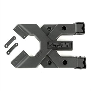 lot 61112 image: Rugged Ridge 11546.51 HD Tire Carrier with Hinge Casting for Jeep JK Wrangler