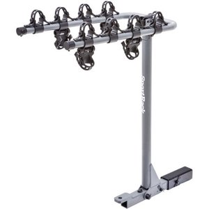 lot 61120 image: SportRack SR2414 4-Bike Towable Hitch Rack, Black (SLIGHTLY USED)