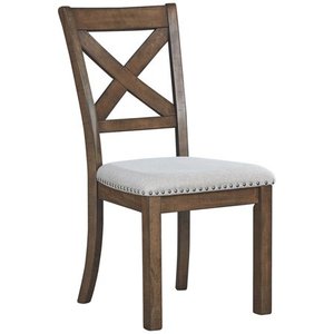 lot 61136 image: Signature Design by Ashley Moriville Dining Room Chair, Beige