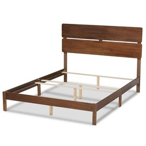 lot 61163 image: Baxton Studio Beds (Box Spring Required), Full, Walnut
