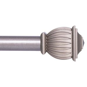 lot 61186 image: Kenney Beckett Adjustable Curtain Rod, 48-86, French Pewter (MISSING PIECES)