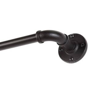 lot 61188 image: Kenney KN90031 58 Adler Rust Resistant IndoorOutdoor Ceiling or Wall-Mount Window Curtain Rod, 48-84��