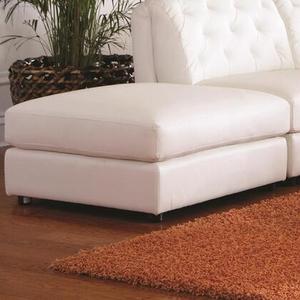 lot 61216 image: Coaster Home Furnishings Quinn Square Cocktail Storage Ottoman White