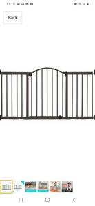 lot 61223 image: Summer Metal Expansion 6-Foot-Wide Extra Tall Walk-Thru Baby Gate, Bronze Finish �� 36�� Tall, Fits Openings of 44�� to 72�� Wide, Baby and Pet Gate for Extra Wide Doorways