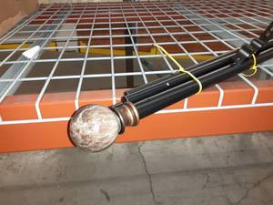 lot 61228 image: Curtain rods (Size and Length Unknown)