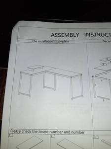 lot 61234 image: L-SHAPED COMPUTER DESK