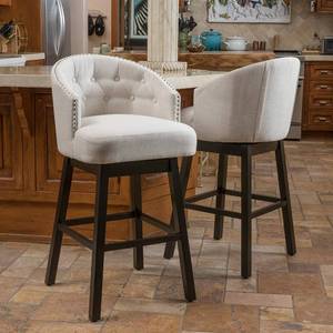 lot 61235 image: Christopher Knight Home Ogden Barstool, 2-Pcs Set, Beige