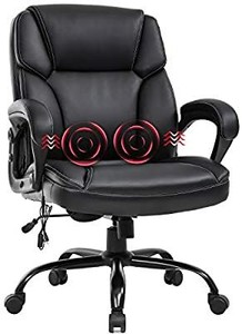lot 61277 image: Big and Tall Office Chair 400lbs Wide Seat Ergonomic Desk Chair (MISSING PIECES)