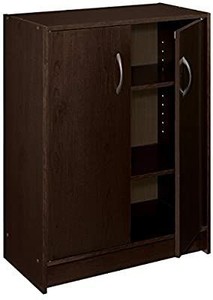 lot 61283 image: ClosetMaid 8925 2-Door Stackable Laminate Organizer, Espresso