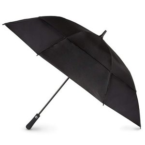 lot 61305 image: totes Automatic Open Extra Large Vented Canopy Golf Stick Umbrella, Black