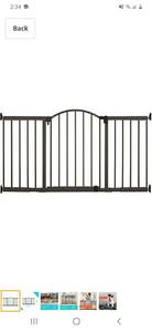 lot 61309 image: Summer Metal Expansion 6-Foot-Wide Extra Tall Walk-Thru Baby Gate, Bronze Finish �� 36�� Tall, Fits Openings of 44�� to 72�� Wide, Baby and Pet Gate for Extra Wide Doorways