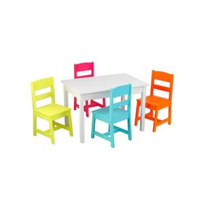 lot 61310 image: KidKraft Highlighter Table and 4 Chair Set