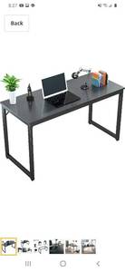 lot 61320 image: NXN-HOME Computer Desk,Modern Simple Study Writing Table,Sturdy Workstation for Home Office(Oak 47 inch)