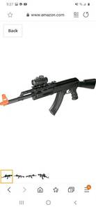 lot 61330 image: new airsoft toy rifle gun ak47 sniper ak w infrared ray(Airsoft Gun)