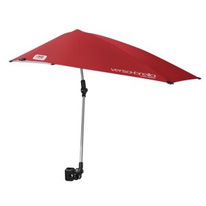 lot 61331 image: Sport-Brella Versa-Brella 4-Way Swiveling Sun Umbrella (Firebrick Red)
