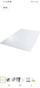 lot 61332 image: AmazonBasics Vinyl Chair Mat Protector for Hard Floors 47 x 35