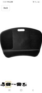 lot 61342 image: AmazonBasics XL Laptop Lap Desk Tray with Cushion, Fits up to 17.3 Inch (44 cm) Laptops