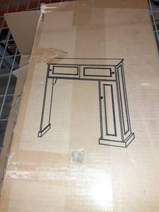lot 61362 image: White Over the Toilet Cabinet