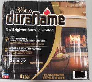 lot 2504 image: Duraflame Firelogs, Brighter Burning, Gold, Box, 4.5 LB