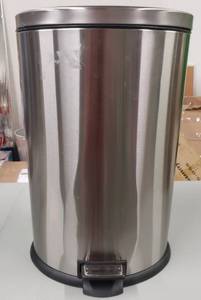 lot 2522 image: Tramonita Stainless Steel Step On Trash Can