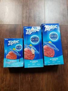 lot 2571 image: Assorted Ziploc Freezer Bags