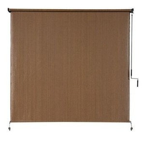lot 2579 image: Coolaroo Roller Shade 48 In. W X 96 In. L Horizontal Cordless - Mocha
