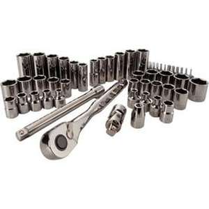lot 2582 image: CRAFTSMAN 51-Piece Standard (SAE) Gunmetal Chrome Mechanics Tool Set