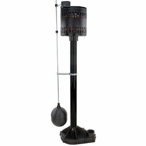lot 2583 image: Utilitech 0955626 Thermoplastic Pedestal Sump Pump -
